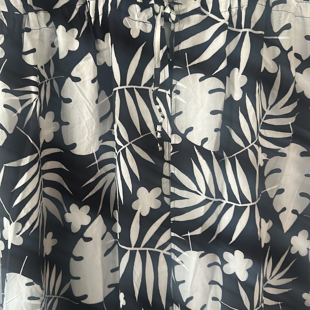 Nordstrom Black And White Swim Cover Up Size Medium NWT - Picture 3 of 5